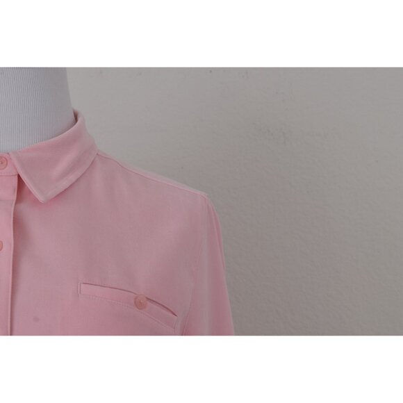 Vintage 90s Pink Polyester/Spandex Shirt size 12‎ - Picture 10 of 10